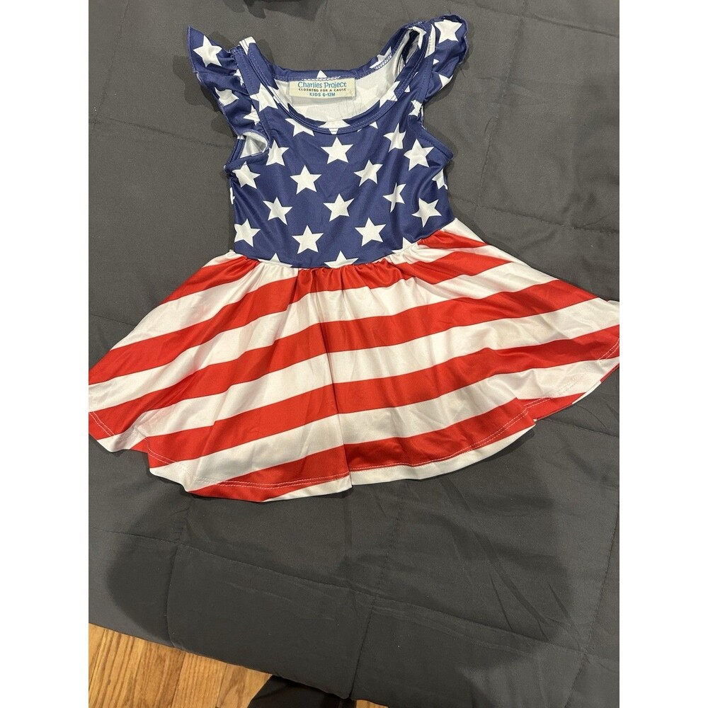Dot Dot Smile Child Patriotic Dress New With Tag Size 6-12 Mos